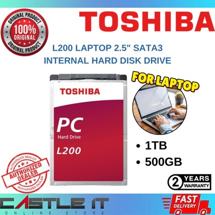 Toshiba L200 500GB 1TB Notebook Laptop Sata3 HDD Internal