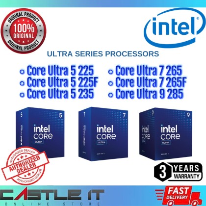 Intel Core Ultra 9 285 / 7 265 265F / 5 235 225 225F Processor