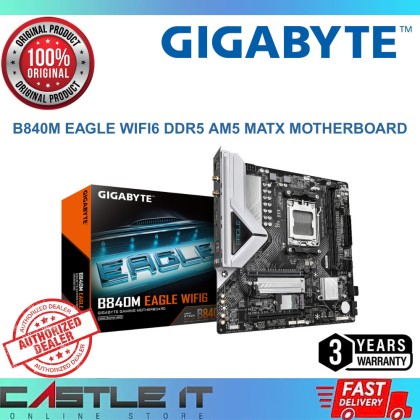 Gigabyte B840M EAGLE WIFI6 DDR5 M-ATX AM5 AMD Micro-ATX