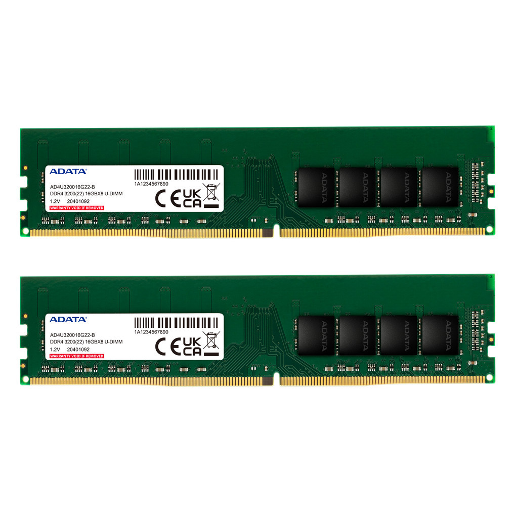 ADATA DDR4 Desktop RAM 8GB 16GB 32GB 3200MHz CL22 U-DIMM Value