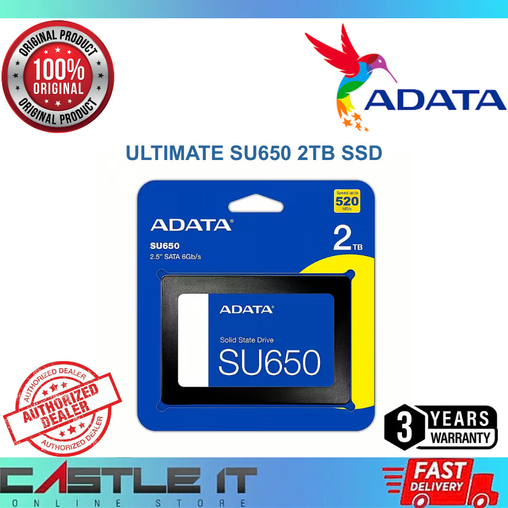 Ssd Adata Su650 2tb ADATA Ultimate SU650 2TB SSD Inch SATA III