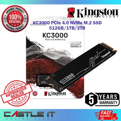 Kingston KC3000 NVMe PCIe 4.0 SSD 512GB 1TB 2TB 4TB SKC3000 Gen4