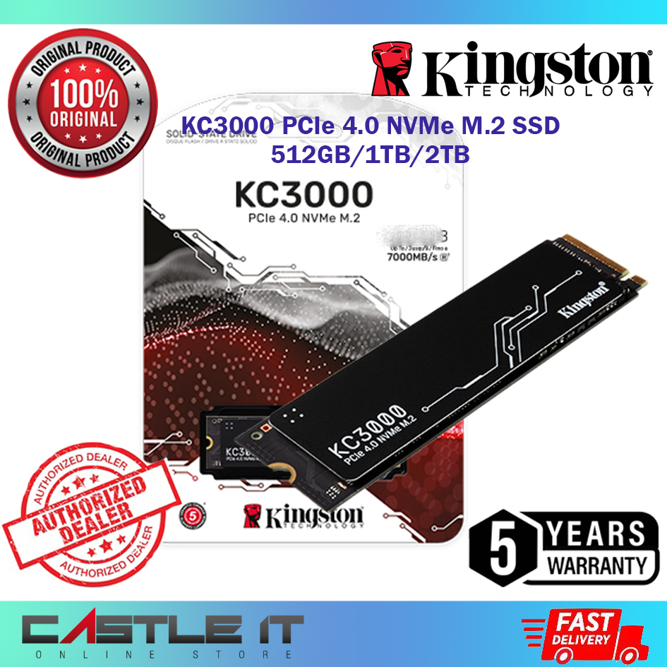 Kingston KC3000 NVMe PCIe 4.0 SSD 512GB 1TB 2TB 4TB SKC3000 Gen4
