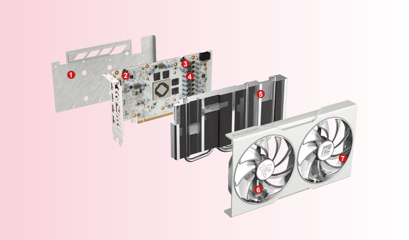 Powercolor Hellhound Sakura AMD Radeon RX 6650 XT Graphics