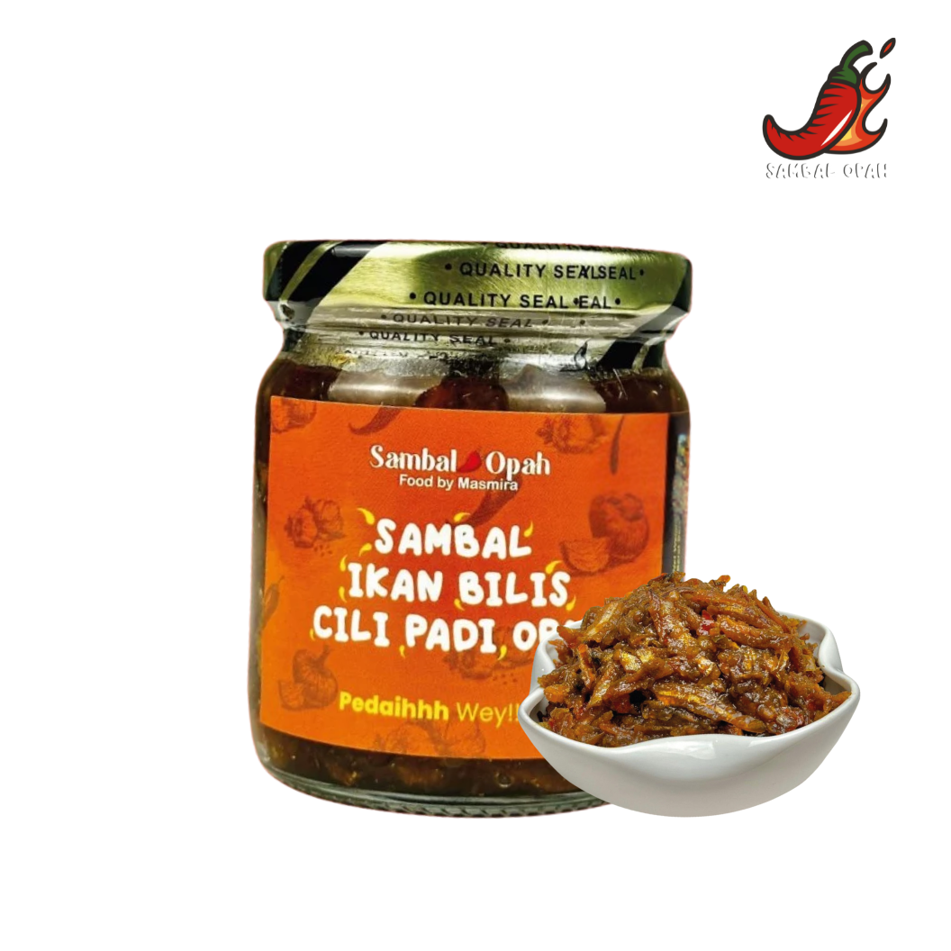 Original Sambal Opah Sambal Ikan Bilis Cili Padi Opah Bottle Balang Ready To Eat Food By Masmira