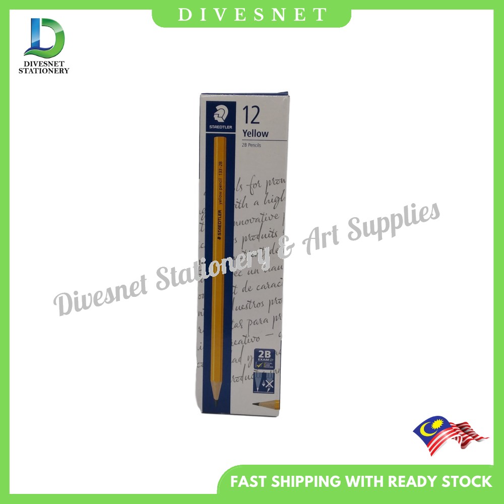 Staedtler Yellow Pencil 2B 12'S 133-2B