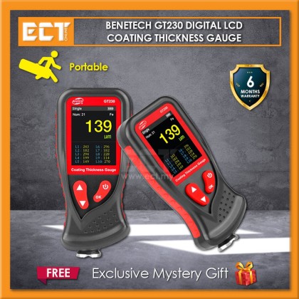 Benetech GT230 Digital LCD Display Coating Thickness Gauge / Meter ...