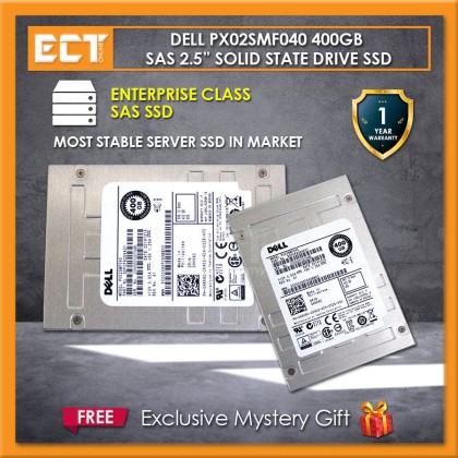 Dell 400GB 12Gbps 2.5" Internal SAS Solid State Drive (PX02SMF040 ...
