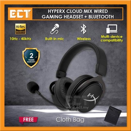 HyperX Cloud Mix Hi-Res Wired Gaming Headset with Bluetooth | ECT ...