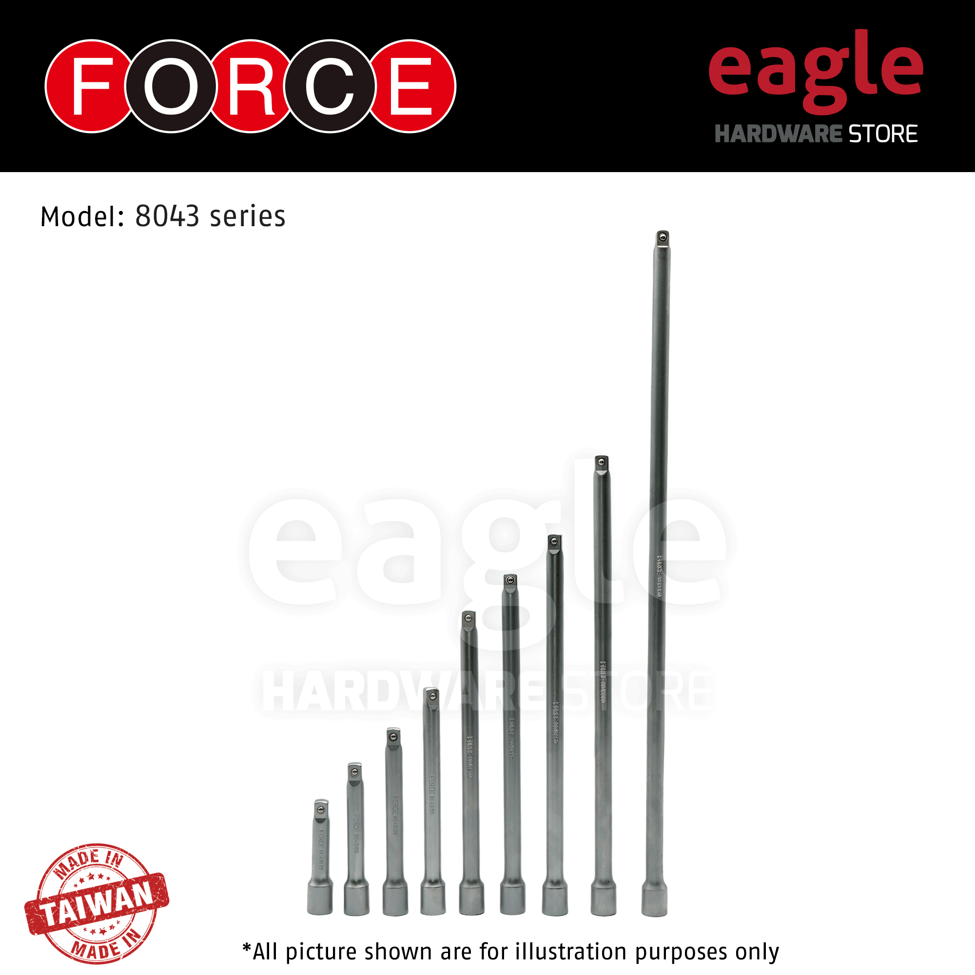 Toa 8043 Force 8043 Series Extension , 3/8