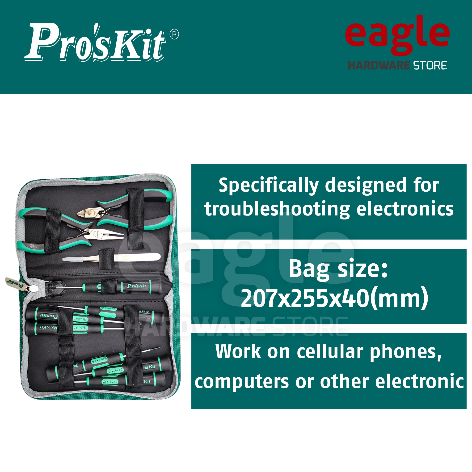 Preciser Kit Proskit 1PK-635 Precision Electronic Kit | Eagle Hardware Store