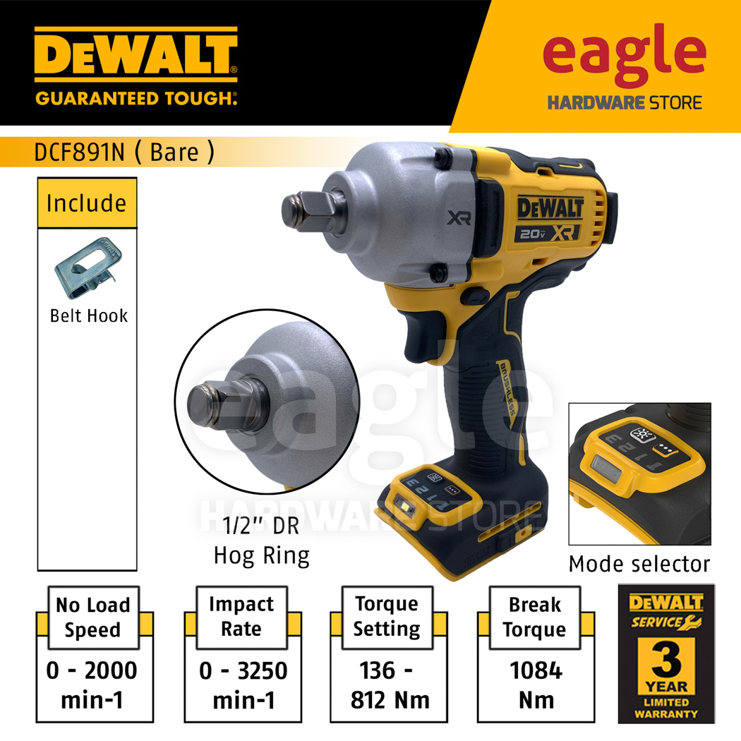 Dewalt DCF891N-B1 1/2