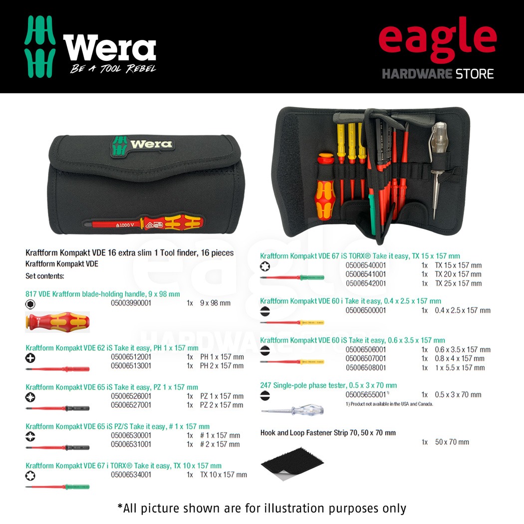 Tournevis VDE Wera Kraftform Kompakt – Lame PH1 157 Mm Isolée, Interchangeable, Testée 1000V
