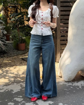 Hutton Wide Leg Jeans | FASH GRACE