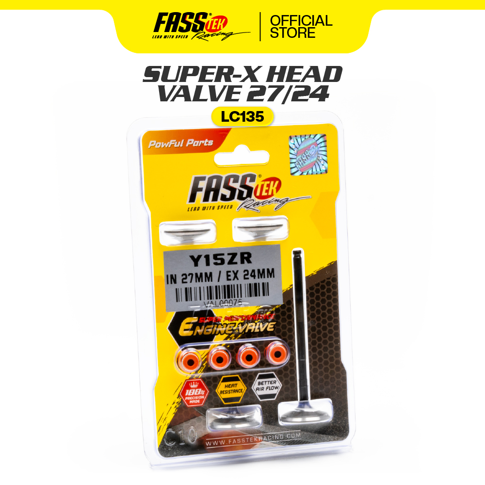 LC135 VALVE 27/24 SUPER-X HEAD | Fasstek Racing - Motorcycle