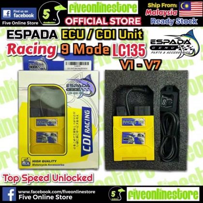 Unit Racim Espada ECU CDI Unit Racing 9 Mode Timing Setting 5 pin Yamaha LC135 V1 ...