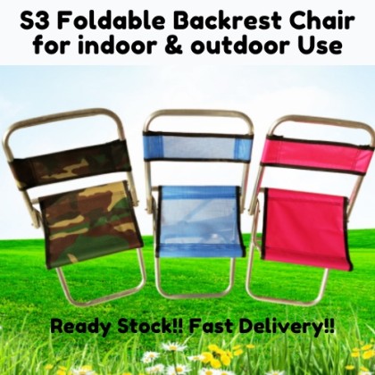 Mini Backrest Folding Chair Camping Fold Chair Outdoor Folding Stool ...