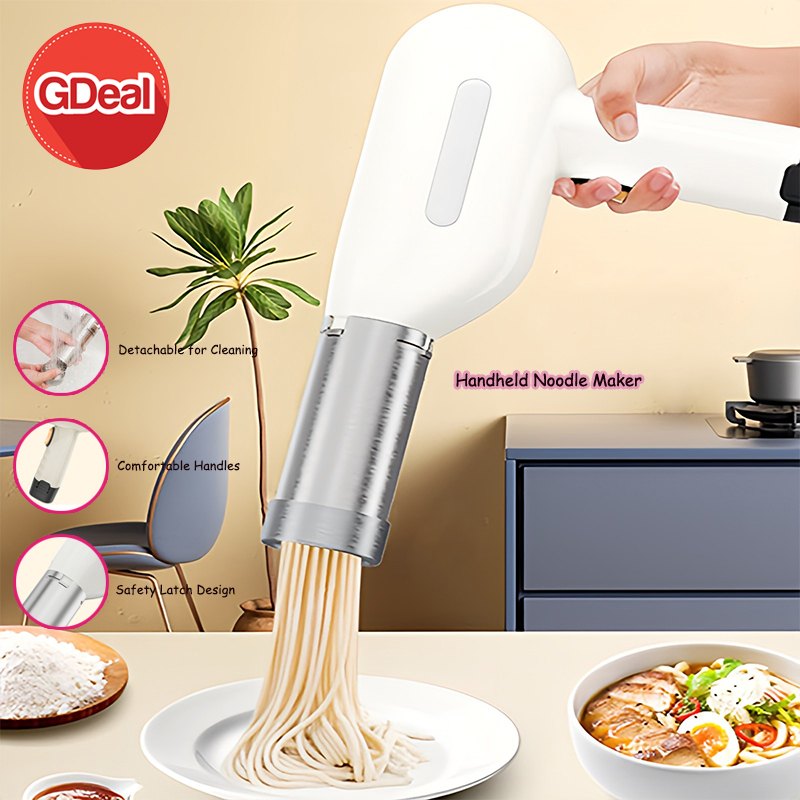 GDeal GTE Household Kitchen Noodle Mini Pasta Maker Wireless Handheld Noodle Machine Portable Fully 