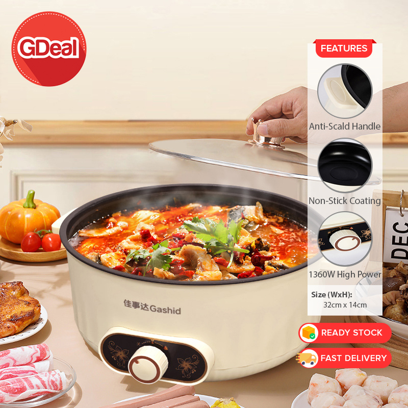 GDeal 7L / 8L Multi Functional Electric Cooker Single Pot and Dual Room Large Capacity Automatic Hot