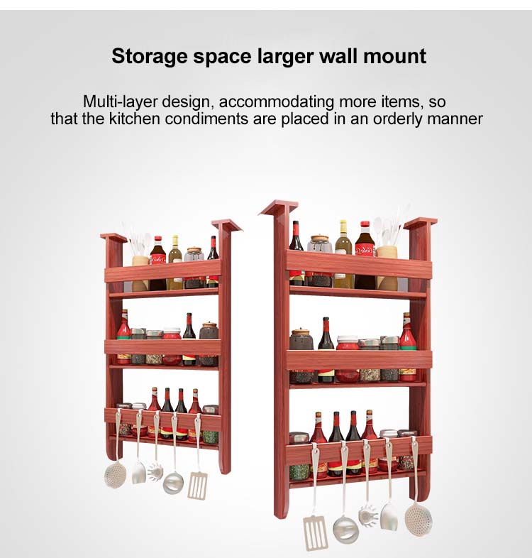 Refrigerator Side Wall Hanger Multi-function Kitchen Rack