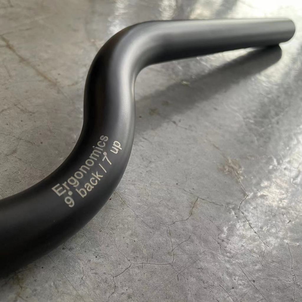 H&H Titanium Ergonomic S M Type Handlebar 25.4mm x 550mm for
