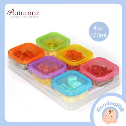 Autumnz Maxi Breastmilk And Baby Food Storage Cups 4oz 6pcs
