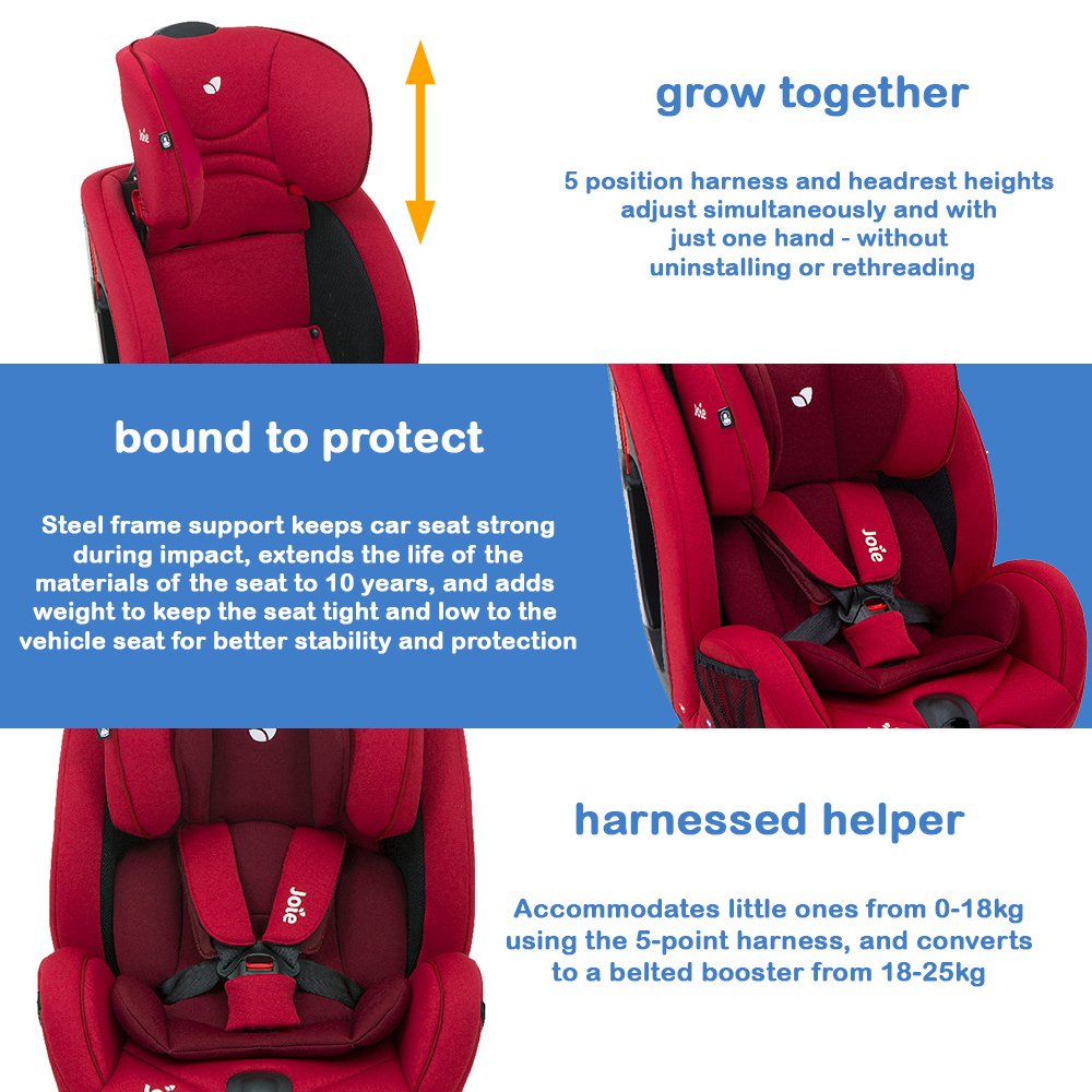 Joie Car Seat Joie Joie Stages Cherry Joie Every Stage 0+/1/2/3 Salsa