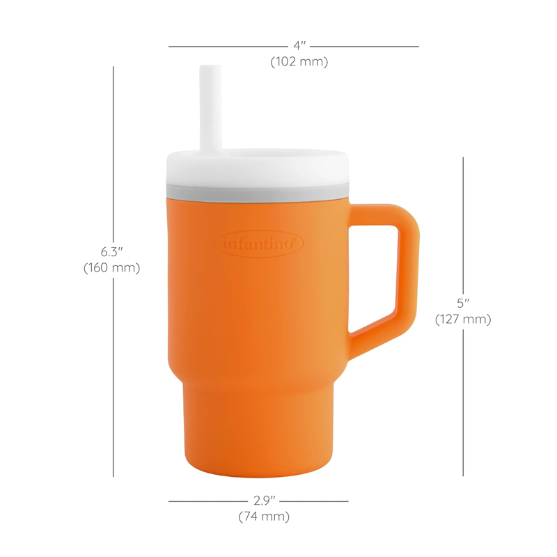 Infantino 208029 My 1st Tumbler™ 9Oz - Creamsicle | GrowingKidz