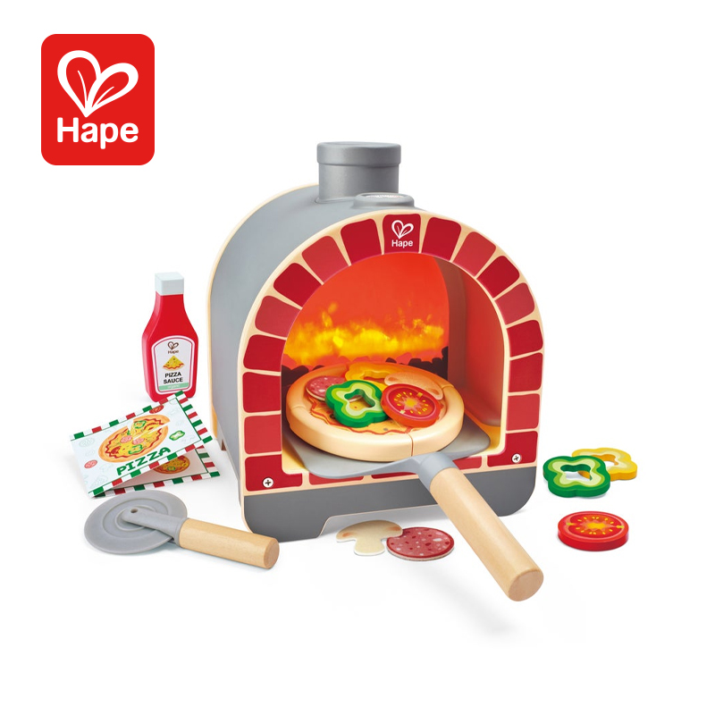 Hape 3236 Light & Sizzle Pizza Oven Set Suitable For Age 3+ Years