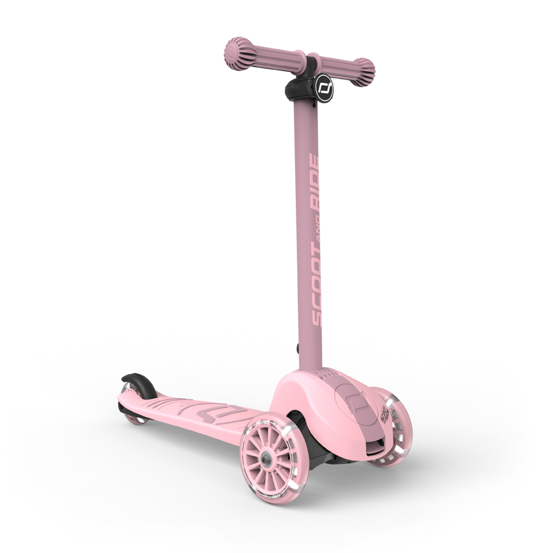Scoot And Ride 00935 Rose Highwaykick 3S Roller With LED wheels