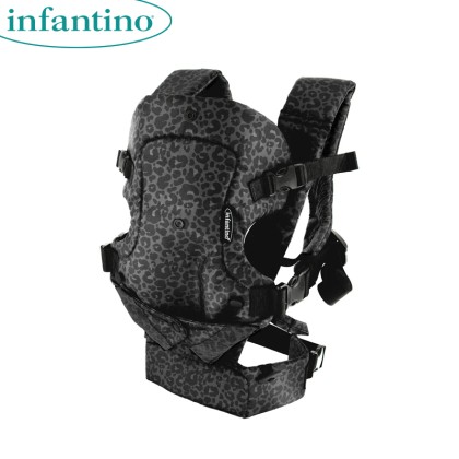 Infantino 300144 Flip 4-In-1 Convertible Carrier, Black Leopard