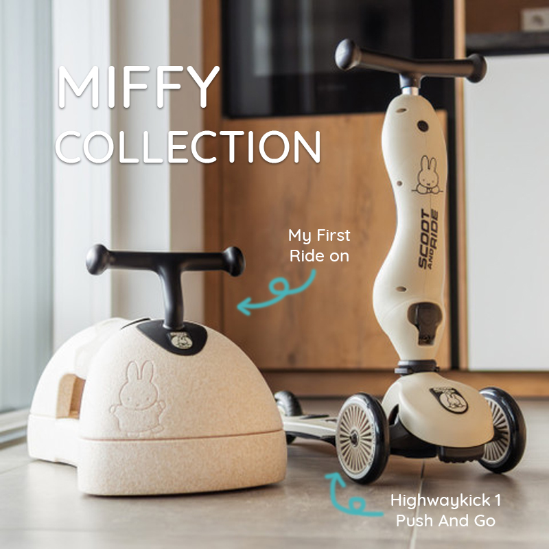 Scoot And Ride 54155 Miffy Highwaykick 1 Push And Go 2-In-1