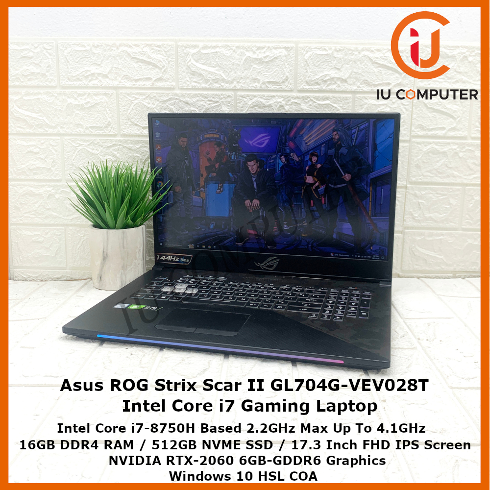 ASUS ROG STRIX SCAR GL704G-VEV028T INTEL CORE I7-8750H 16GB RAM