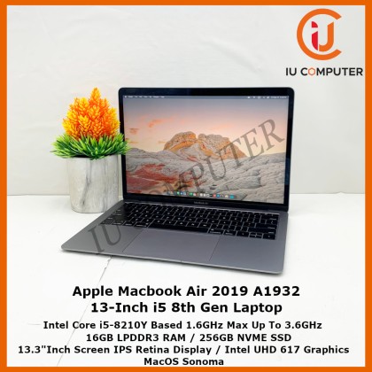500GB・16GB MacBook Air 8.2 A1932 i5-8210 Apple MacBook Air A1932 13