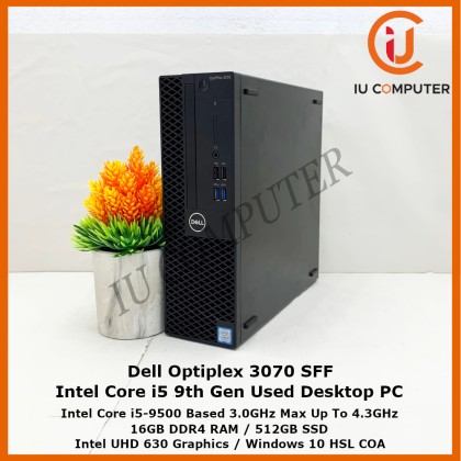 DELL Optiplex 3070 SFF Core i5 9500 3GHz/8GB/256GB(SSD)+500GB
