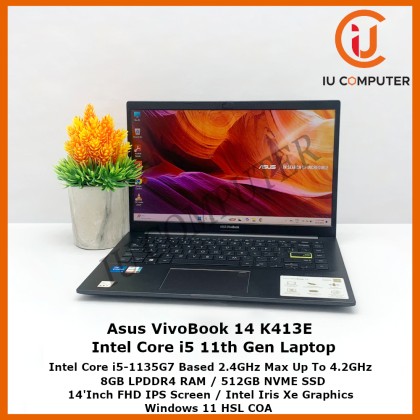 Core I5 1135g7 Vivobook K413e K413ea Keyboard Asus VivoBook 14