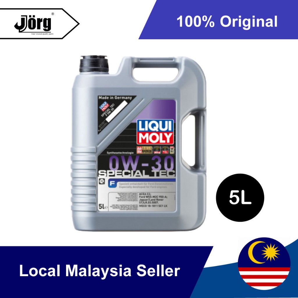 LIQUI MOLY Fully Synthetic Engine Oil Special Tec F 0W-30 5L Motor