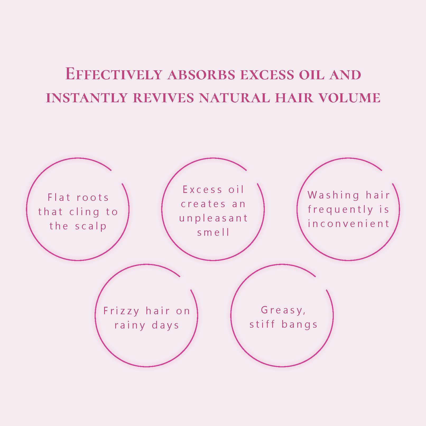 Purposes of oily hair dry powder