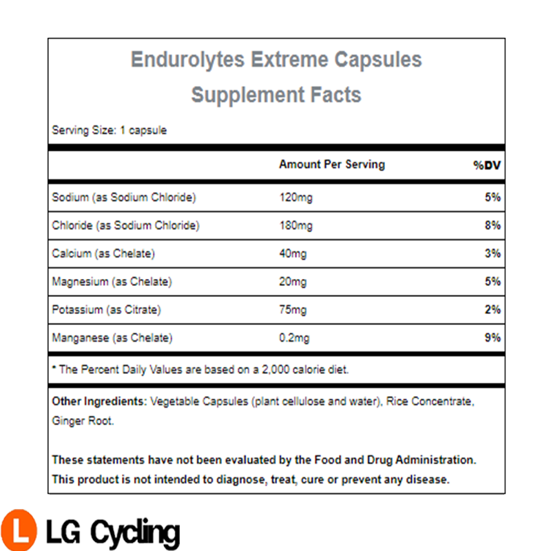 Hammer Nutrition Endurolytes Extreme 3 Capsules Electrolytes