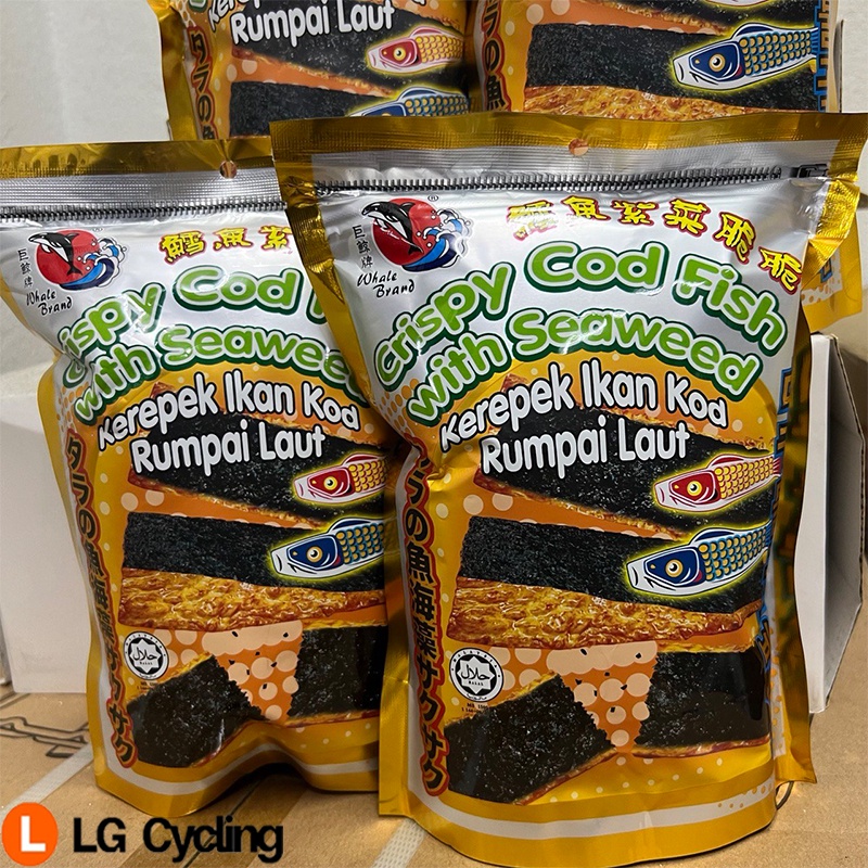 Whale Brand Ikan Kod Rumpai Laut 60g Sedap Crispy Halal Kerepek Rumpai