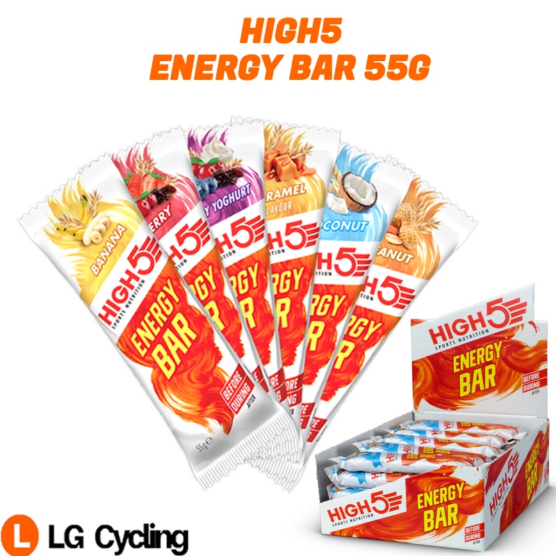 HIGH5 Energy Bar 55g Running Cycling Sport Jogging Hiking Healthy