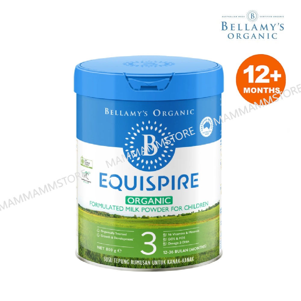 Bellamy’s 3 ベラミスOrganic Toddler Milk Bellamy's Organic Step 3 EQUISPIRE Toddler Milk Drink 900g for 12