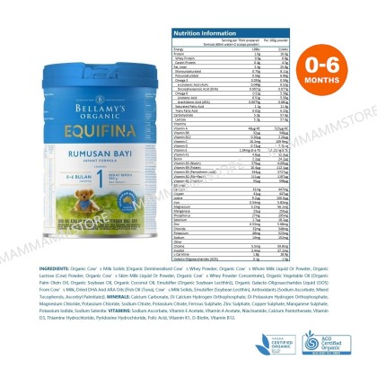ミルク Bellamy's Organic Follow-On Formula 900g Omni-Pure Step 2 Follow-On Formula – Bellamy's Organic