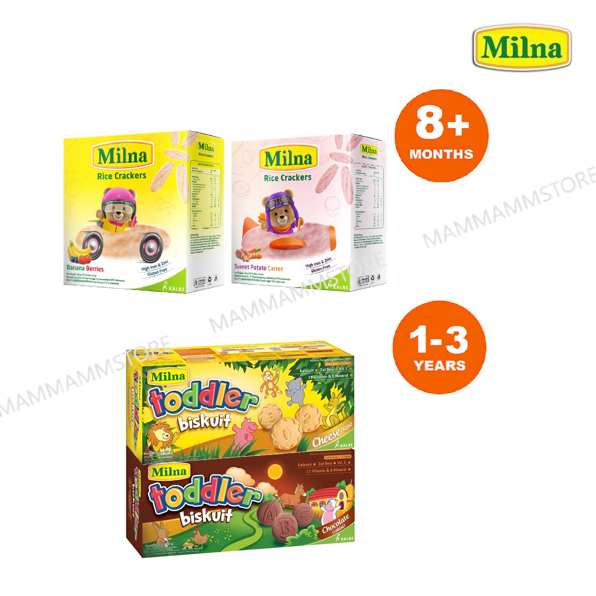 Milna Toddler Biscuits 110g for 12 months+ MAM MAMM STORE
