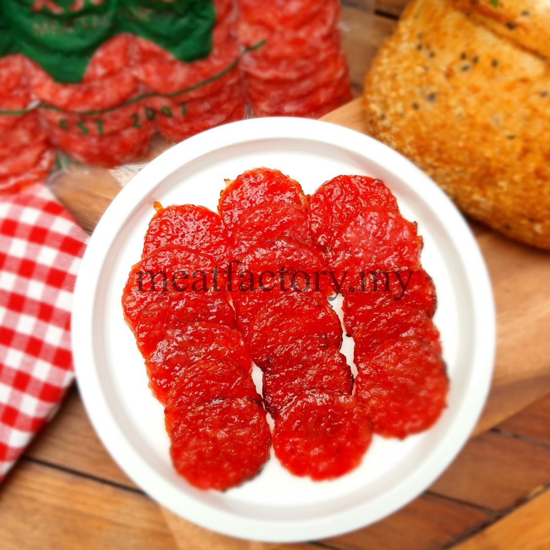 J41 Golden Coin Dried Meat (Raw) 金钱肉干 (生) (500g+/) MeatFactory