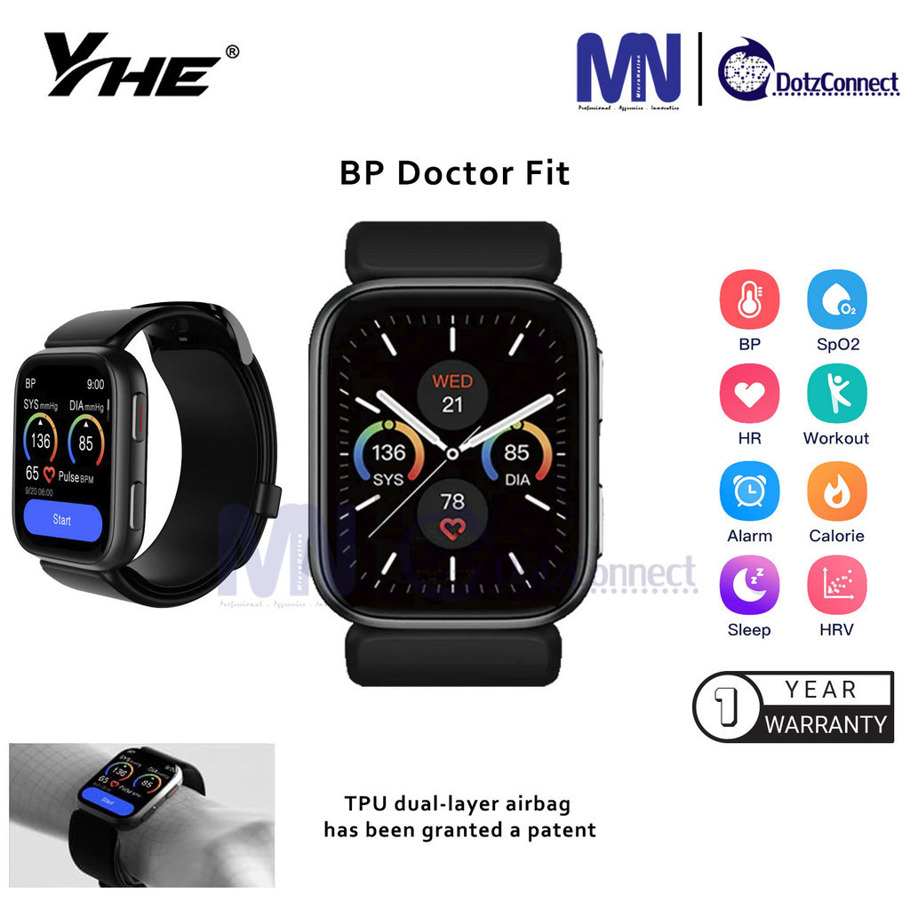 YHE BP DOCTOR FIT Blood Pressure Smartwatch MicroNation