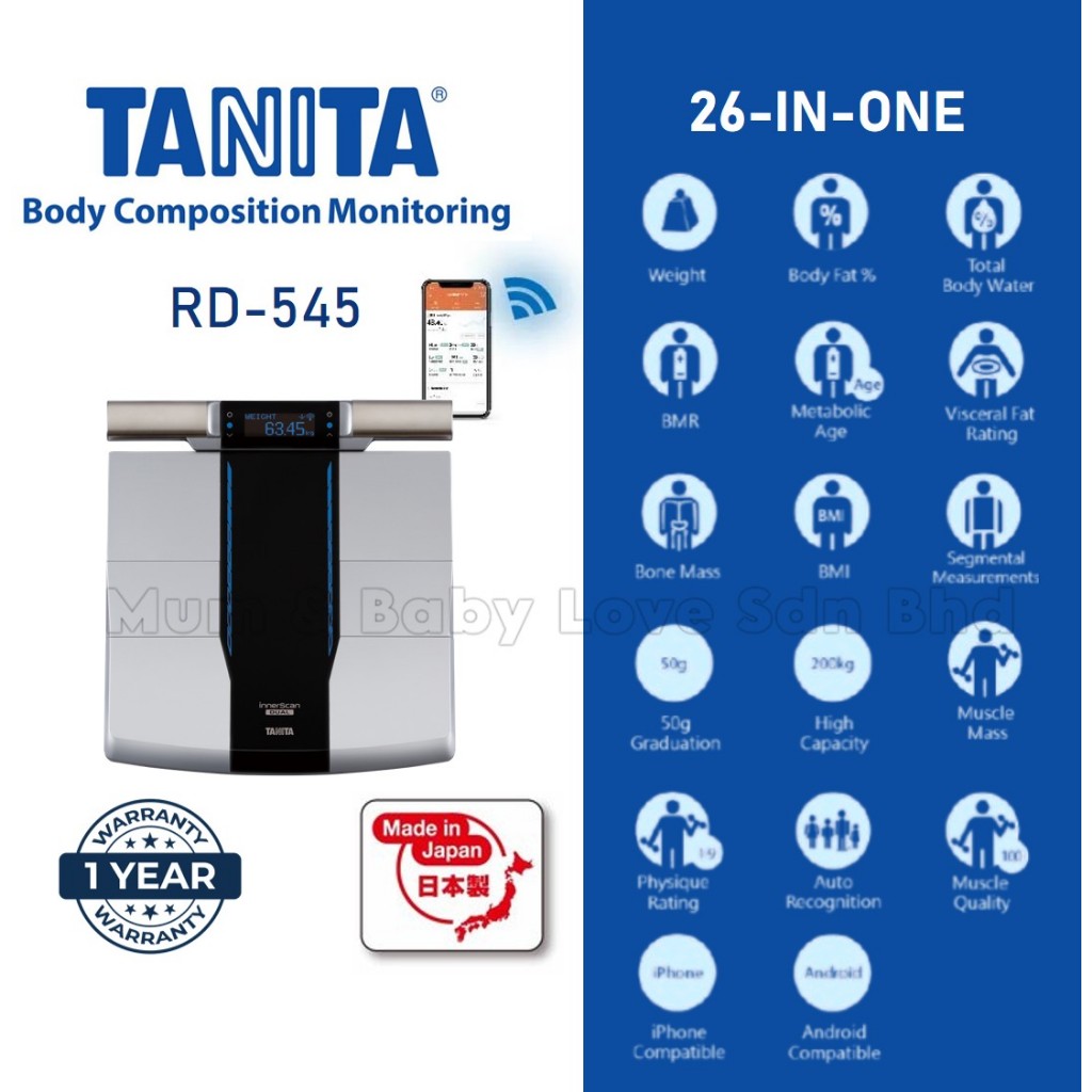 Tanita RD-545 Dual Frequency Bluetooth Segmental Body Composition