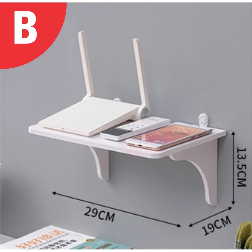 Wifi Router Shelf Modem Holder TV box rack wall storage DVD player