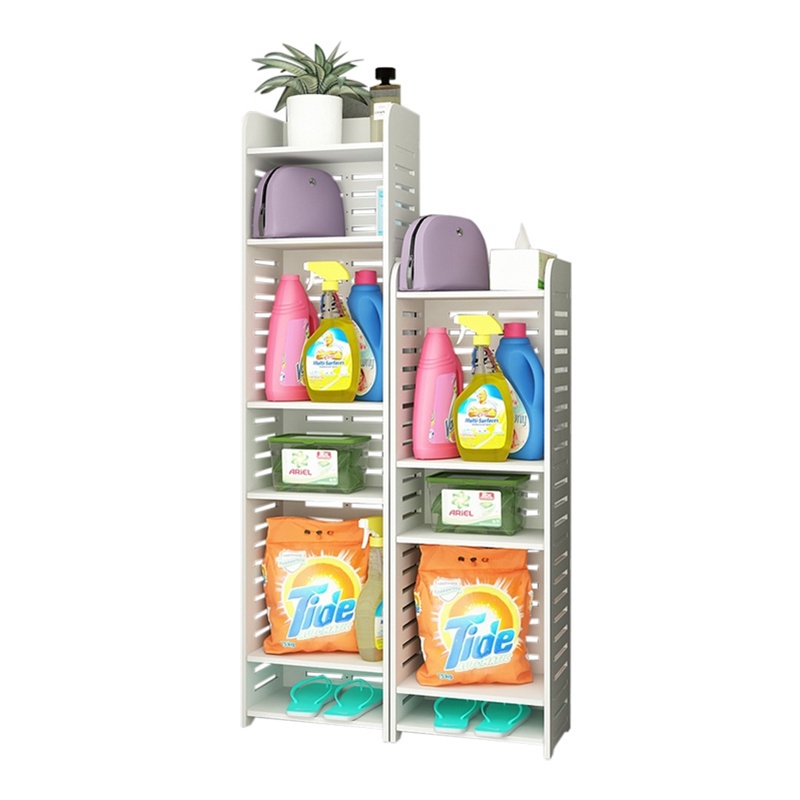 Bathroom multilayer floor rack toilet shampoo laundry detergent storage