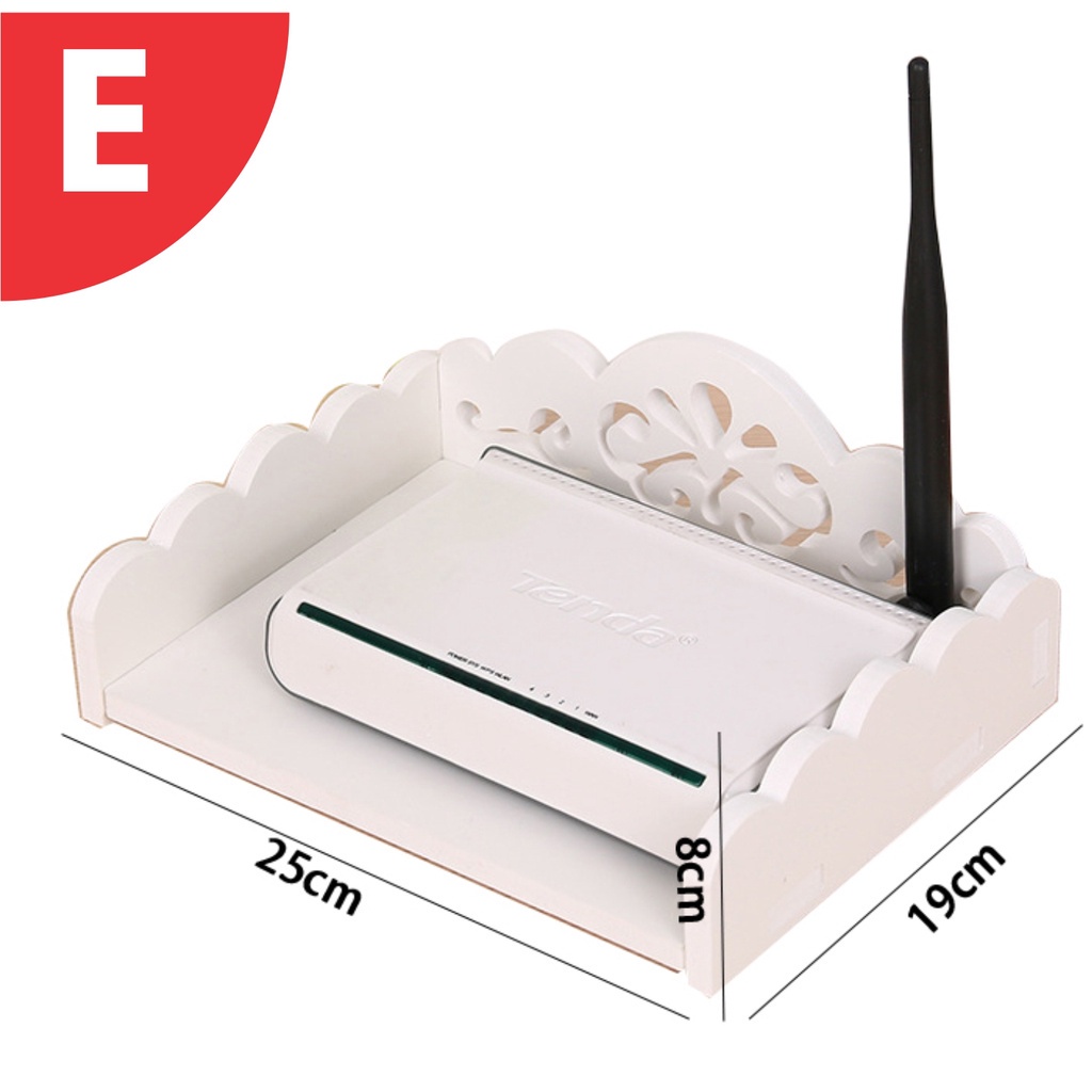Wifi Router Shelf Modem Holder TV box rack wall storage DVD player